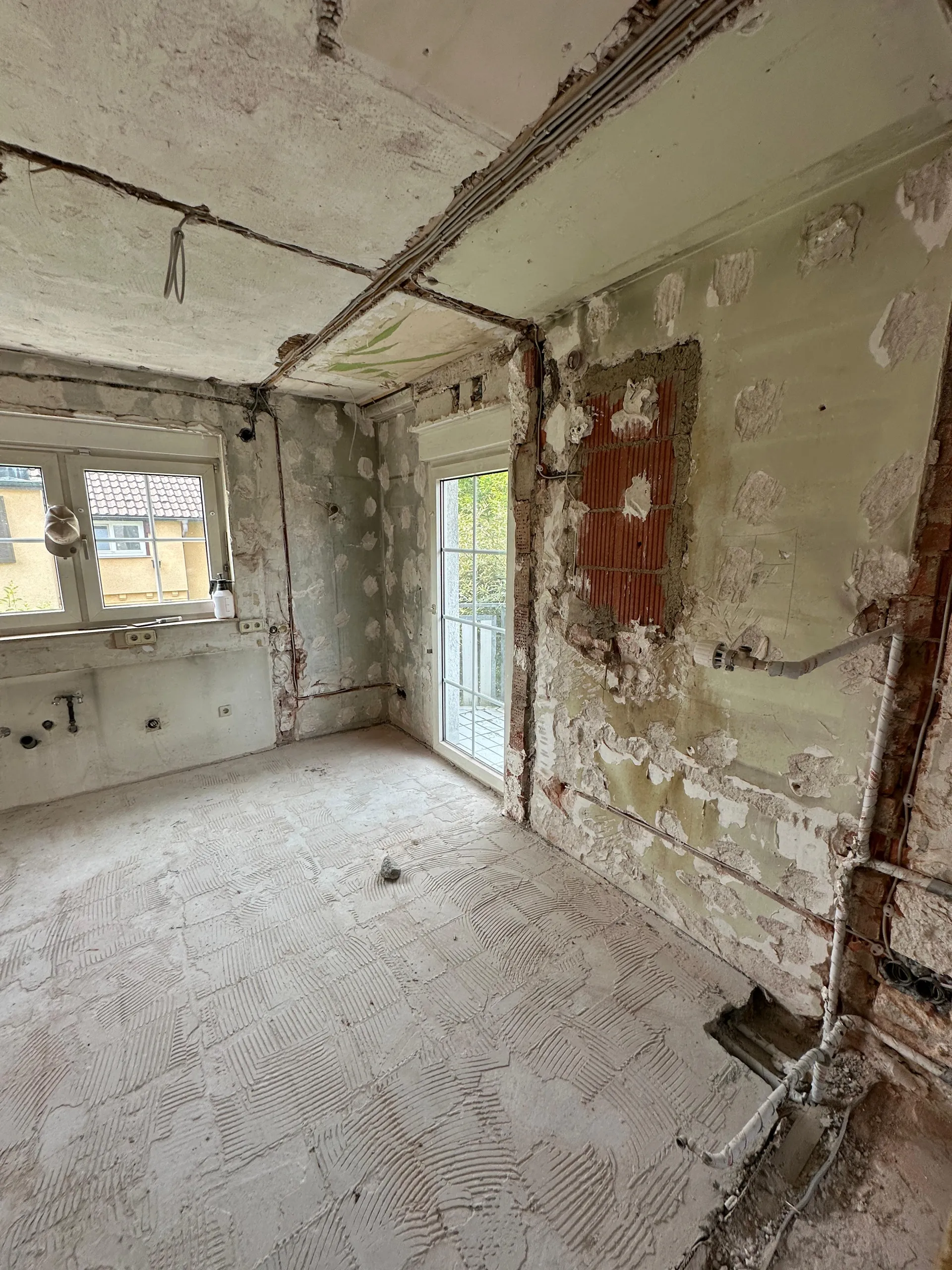 Fischgrät-Vinylboden Verlegung