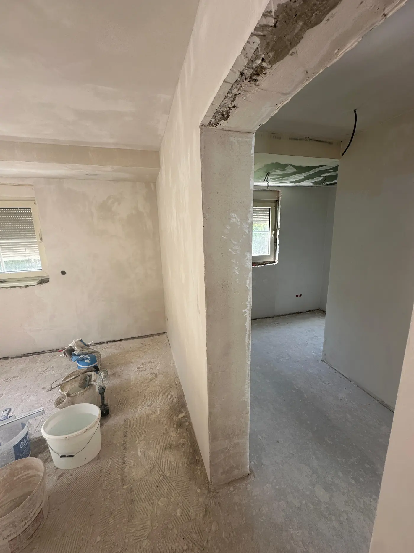 Baustelle während der Sanierung